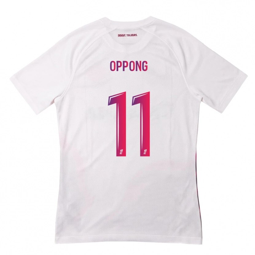 Danxen Hombre Camiseta Sion Oppong #11 Blanco Rosa Morado 2ª Equipación 2026/27 La Camisa México