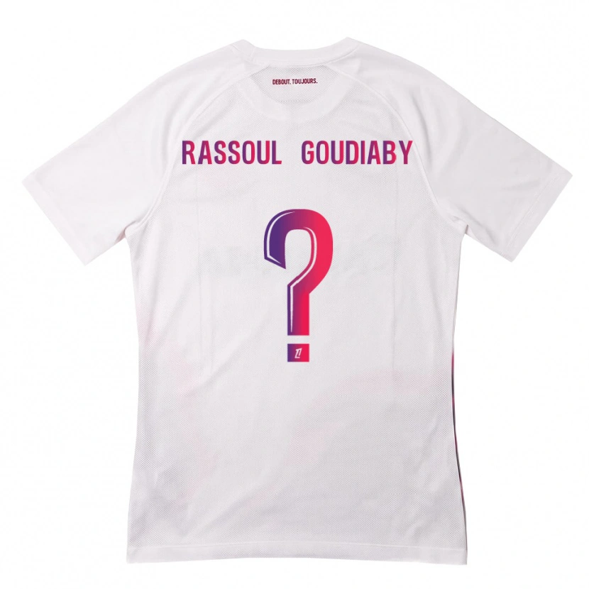 Danxen Hombre Camiseta Khadim Rassoul Goudiaby #0 Blanco Rosa Morado 2ª Equipación 2026/27 La Camisa México