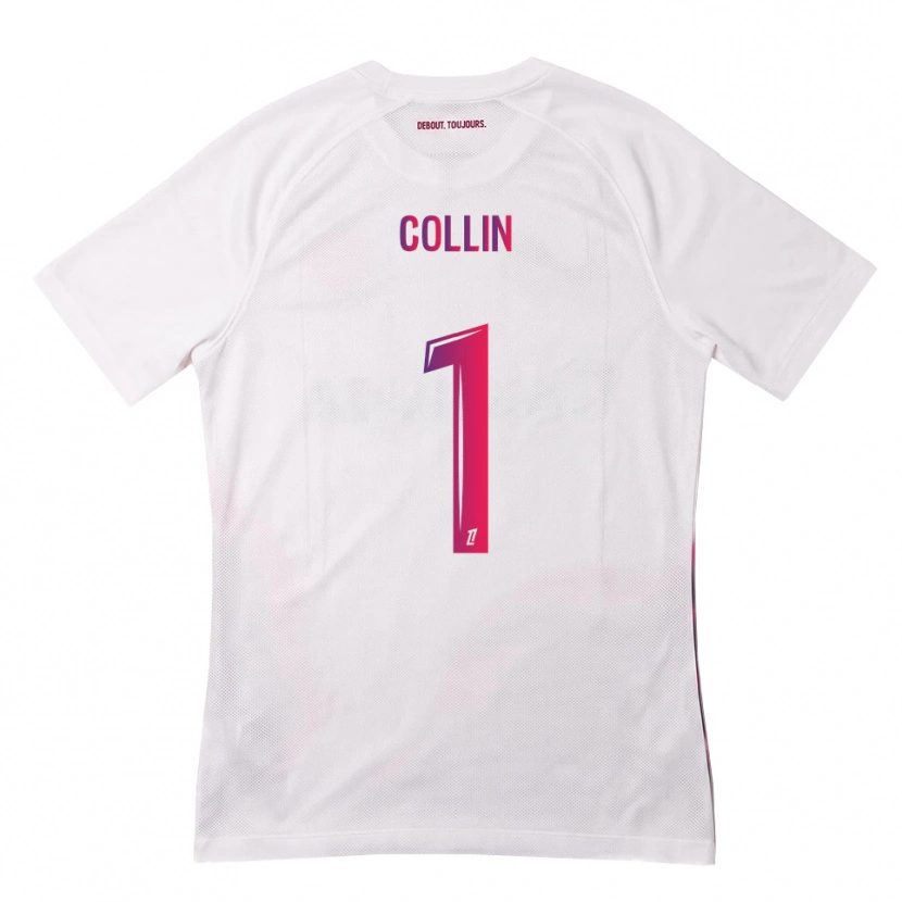 Danxen Hombre Camiseta Théo Collin #1 Blanco Rosa Morado 2ª Equipación 2026/27 La Camisa México