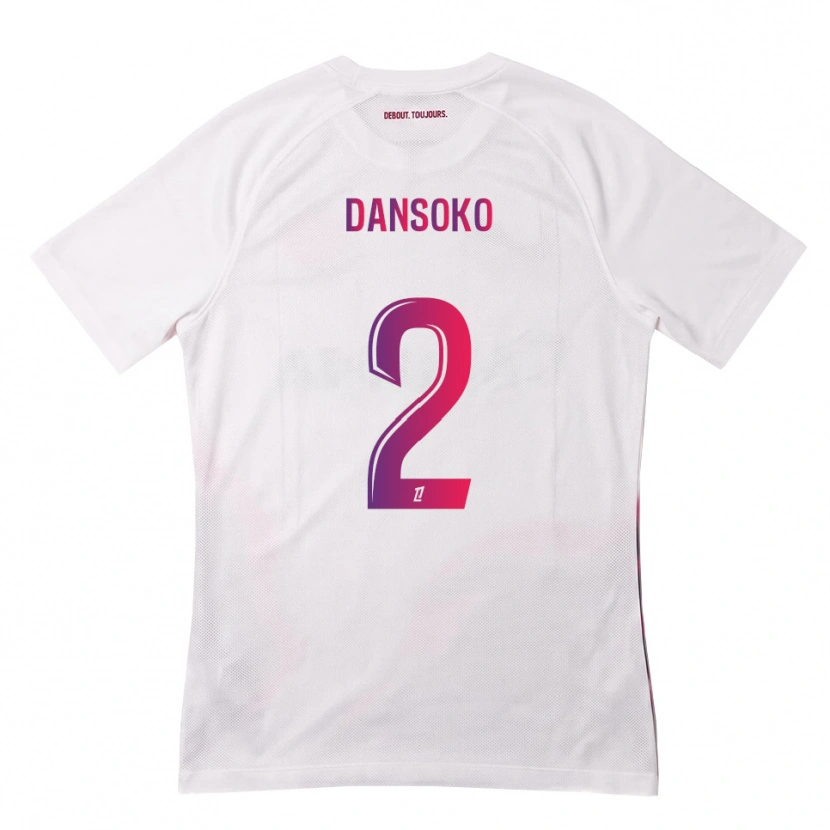 Danxen Hombre Camiseta Mohamed Dansoko #2 Blanco Rosa Morado 2ª Equipación 2026/27 La Camisa México