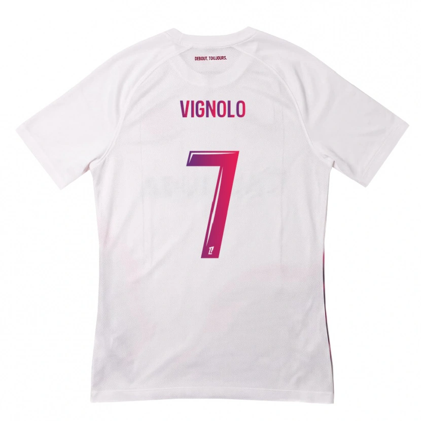 Danxen Hombre Camiseta Julián Vignolo #7 Blanco Rosa Morado 2ª Equipación 2026/27 La Camisa México