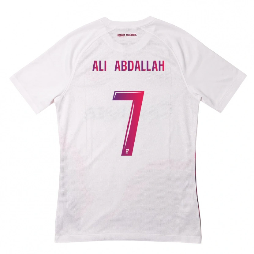 Danxen Hombre Camiseta Nivine Ali Abdallah #7 Blanco Rosa Morado 2ª Equipación 2026/27 La Camisa México
