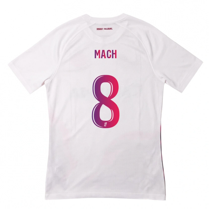 Danxen Hombre Camiseta Mattéo Mach #8 Blanco Rosa Morado 2ª Equipación 2026/27 La Camisa México
