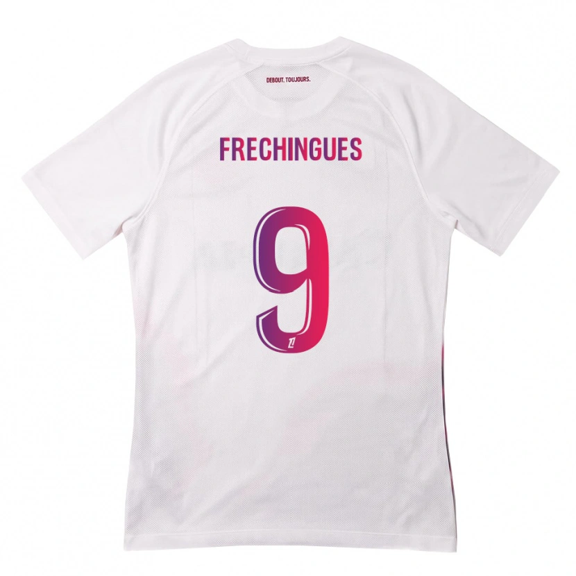 Danxen Hombre Camiseta Léo Frechingues #9 Blanco Rosa Morado 2ª Equipación 2026/27 La Camisa México
