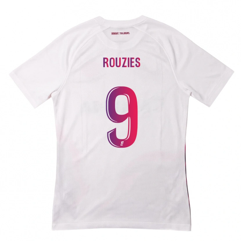 Danxen Hombre Camiseta Manon Rouzies #9 Blanco Rosa Morado 2ª Equipación 2026/27 La Camisa México