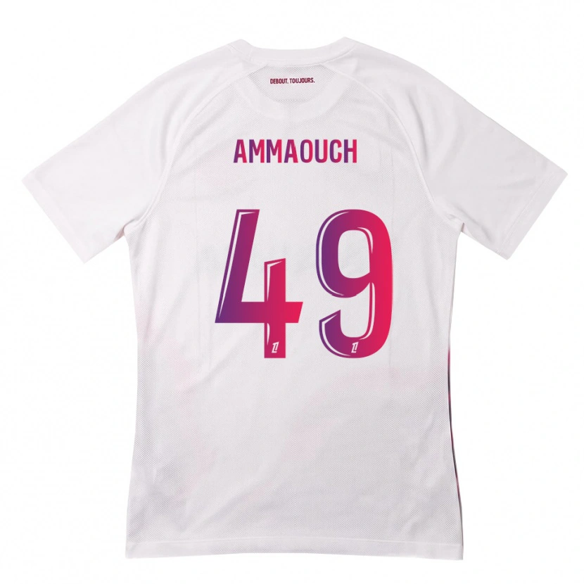 Danxen Hombre Camiseta Aymen Amaaouch #49 Blanco Rosa Morado 2ª Equipación 2026/27 La Camisa México