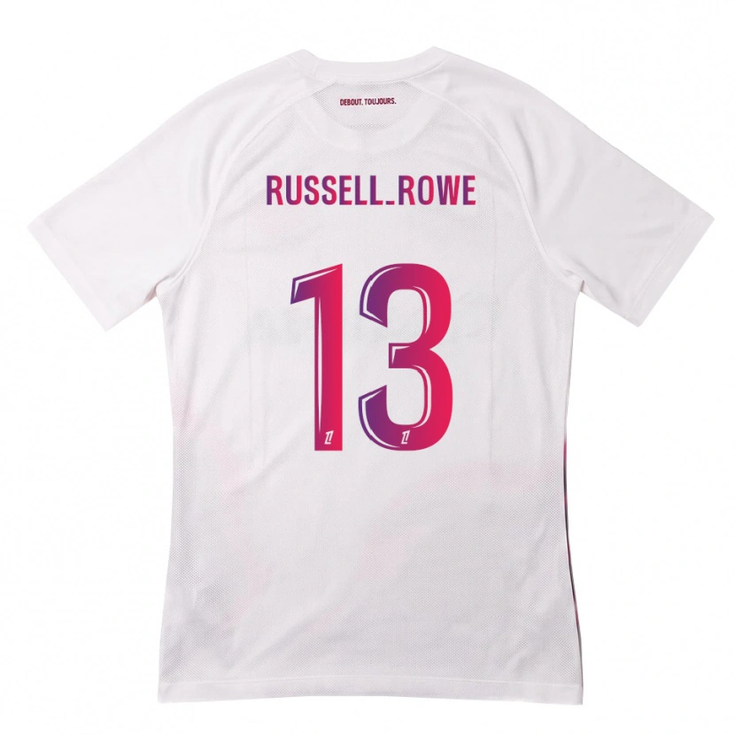 Danxen Hombre Camiseta Jacen Russell-Rowe #13 Blanco Rosa Morado 2ª Equipación 2026/27 La Camisa México