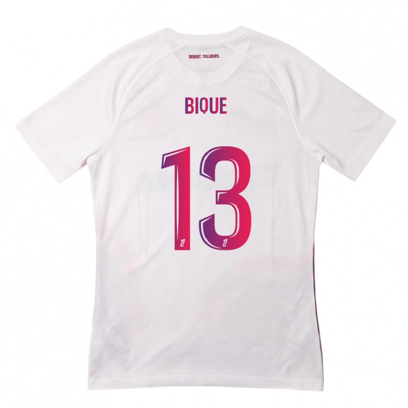 Danxen Hombre Camiseta Darren Bique #13 Blanco Rosa Morado 2ª Equipación 2026/27 La Camisa México