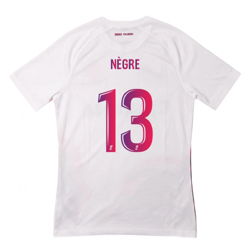 Danxen Hombre Camiseta Thibo Nègre #13 Blanco Rosa Morado 2ª Equipación 2026/27 La Camisa México