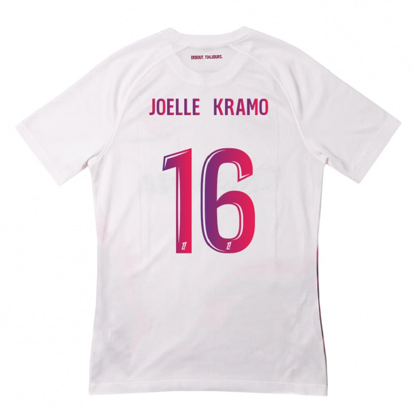 Danxen Hombre Camiseta Marie Joelle Kramo #16 Blanco Rosa Morado 2ª Equipación 2026/27 La Camisa México
