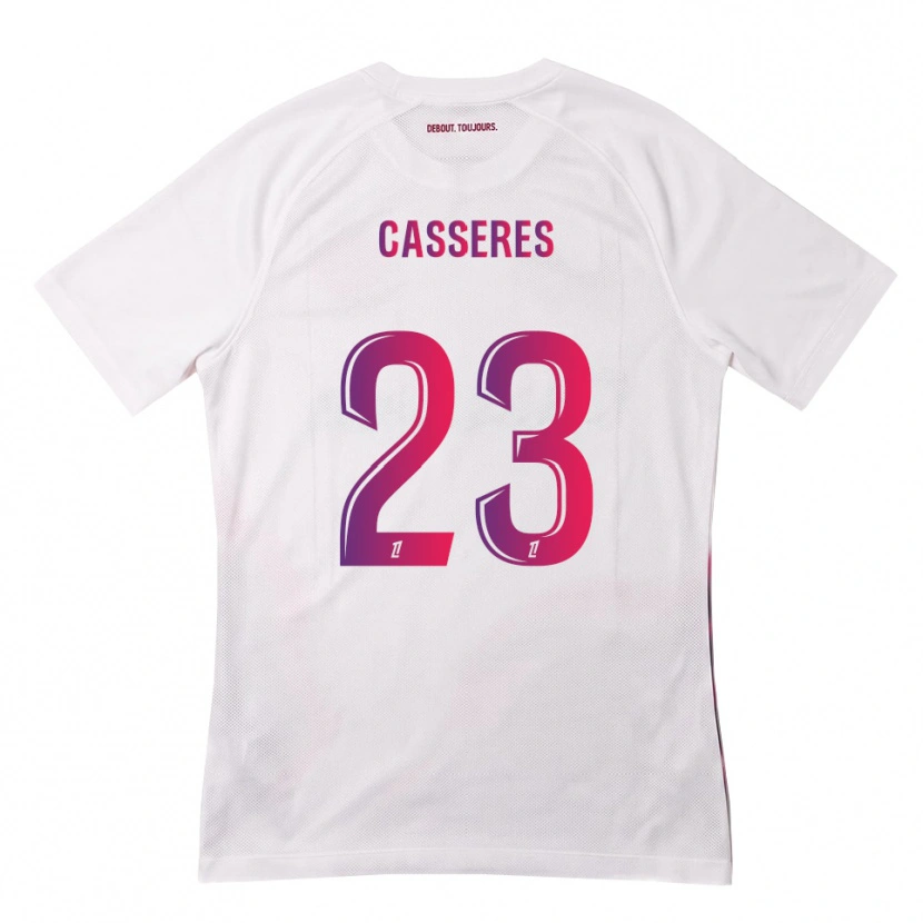 Danxen Hombre Camiseta Cristian Cásseres Jr. #23 Blanco Rosa Morado 2ª Equipación 2026/27 La Camisa México