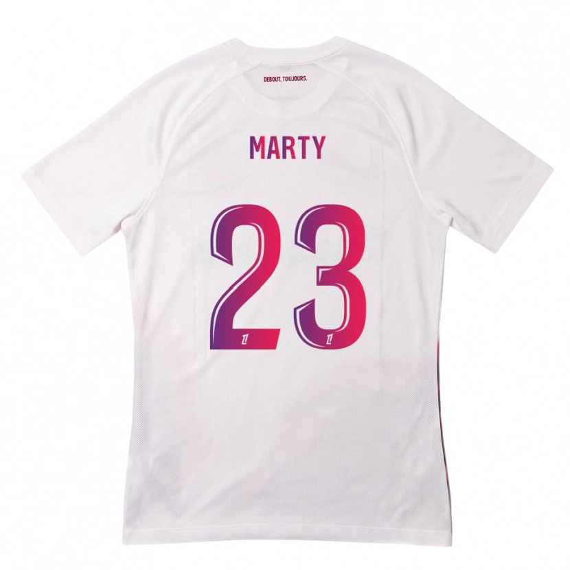 Danxen Hombre Camiseta Chloé Marty #23 Blanco Rosa Morado 2ª Equipación 2026/27 La Camisa México