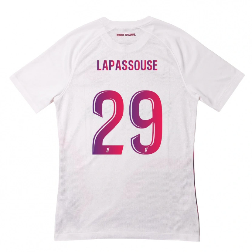 Danxen Hombre Camiseta Louna Lapassouse #29 Blanco Rosa Morado 2ª Equipación 2026/27 La Camisa México