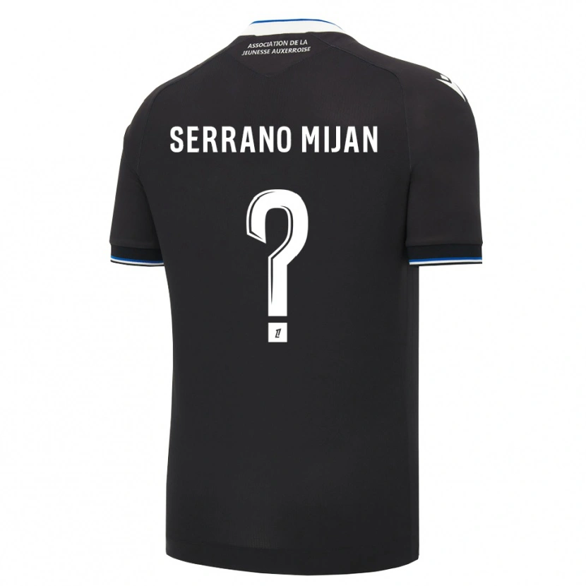 Danxen Hombre Camiseta Joye Serrano Mijan #0 Negro Azul Blanco 2ª Equipación 2026/27 La Camisa México
