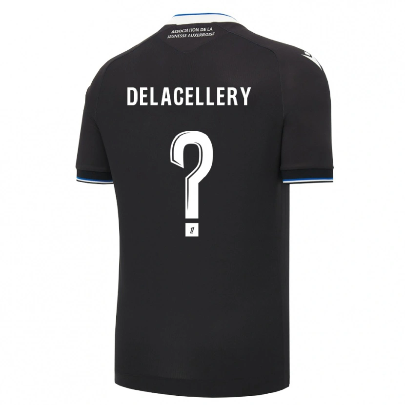 Danxen Hombre Camiseta Coralie Delacellery #0 Negro Azul Blanco 2ª Equipación 2026/27 La Camisa México