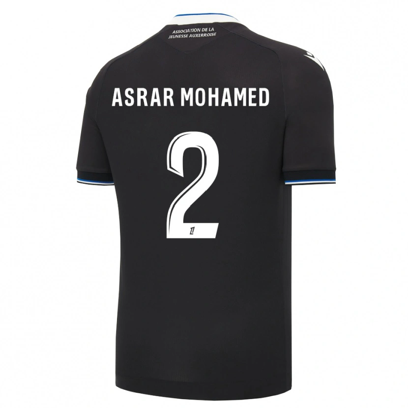Danxen Hombre Camiseta El Asrar Mohamed #2 Negro Azul Blanco 2ª Equipación 2026/27 La Camisa México