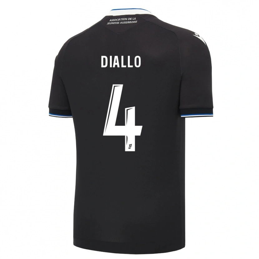 Danxen Hombre Camiseta Ibrahim Diallo #4 Negro Azul Blanco 2ª Equipación 2026/27 La Camisa México