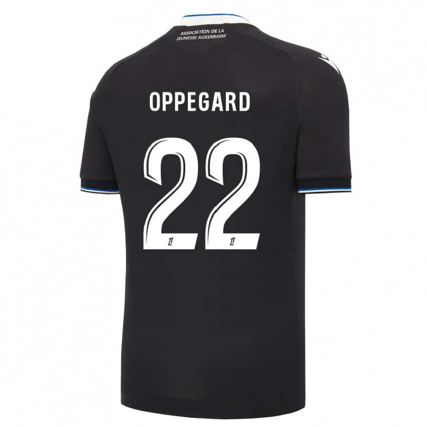 Danxen Hombre Camiseta Fredrik Oppegård #22 Negro Azul Blanco 2ª Equipación 2026/27 La Camisa México