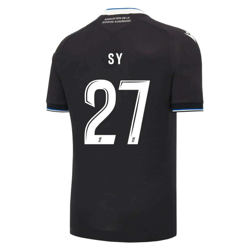 Danxen Hombre Camiseta Lamine Sy #27 Negro Azul Blanco 2ª Equipación 2026/27 La Camisa México