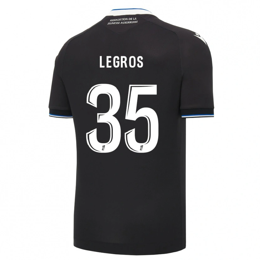 Danxen Hombre Camiseta Elikya Legros #35 Negro Azul Blanco 2ª Equipación 2026/27 La Camisa México