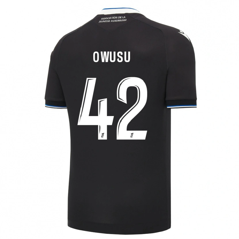 Danxen Hombre Camiseta Elisha Owusu #42 Negro Azul Blanco 2ª Equipación 2026/27 La Camisa México