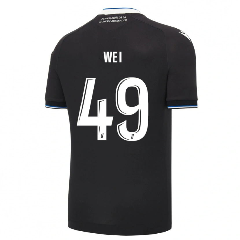 Danxen Hombre Camiseta Xiangxin Wei #49 Negro Azul Blanco 2ª Equipación 2026/27 La Camisa México