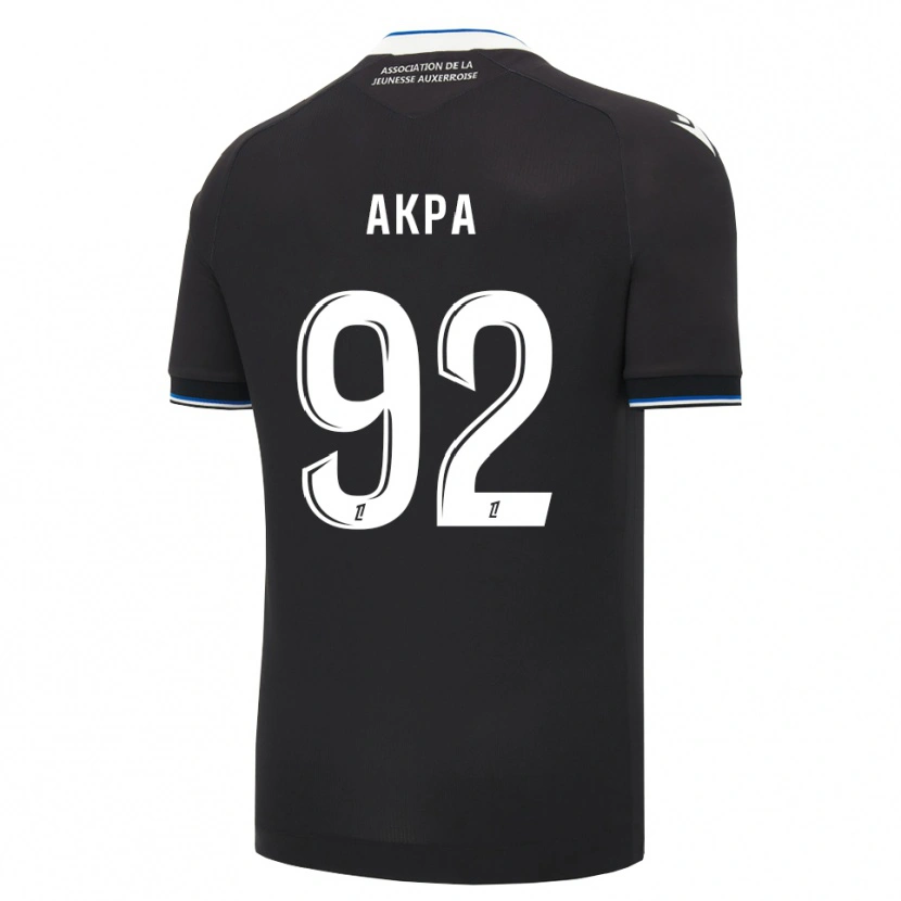 Danxen Hombre Camiseta Clément Akpa #92 Negro Azul Blanco 2ª Equipación 2026/27 La Camisa México