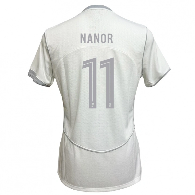 Danxen Hombre Camiseta Enzo Nanor #11 Blanco Gris 2ª Equipación 2026/27 La Camisa México
