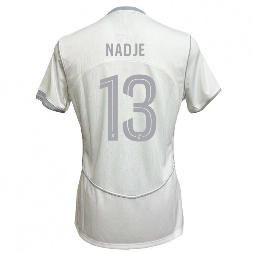 Danxen Hombre Camiseta Guédé Nadje #13 Blanco Gris 2ª Equipación 2026/27 La Camisa México