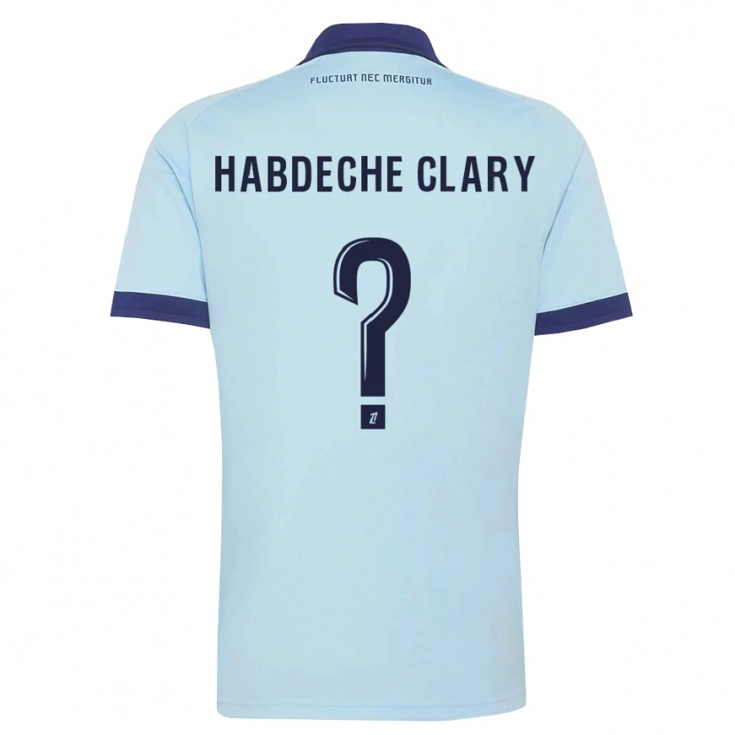 Danxen Hombre Camiseta Yanis Habdeche Clary #0 Azul Aciano Negro 2ª Equipación 2026/27 La Camisa México