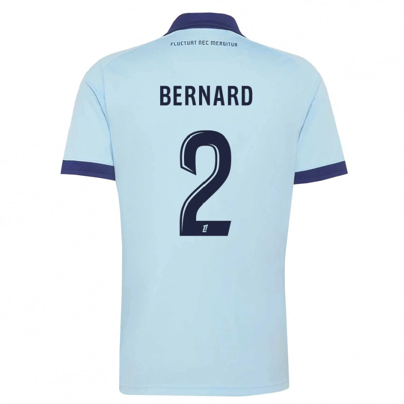 Danxen Hombre Camiseta Sacha Bernard #2 Azul Aciano Negro 2ª Equipación 2026/27 La Camisa México