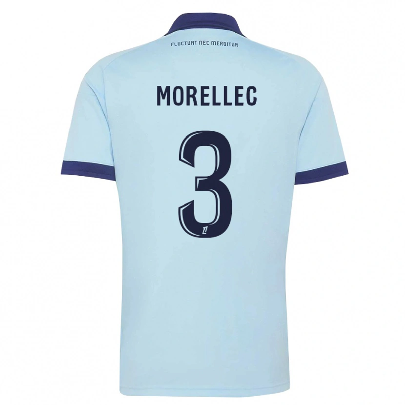 Danxen Hombre Camiseta Lucien Morellec #3 Azul Aciano Negro 2ª Equipación 2026/27 La Camisa México