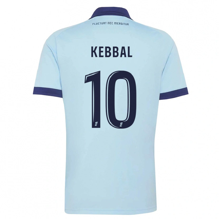 Danxen Hombre Camiseta Ilan Kebbal #10 Azul Aciano Negro 2ª Equipación 2026/27 La Camisa México