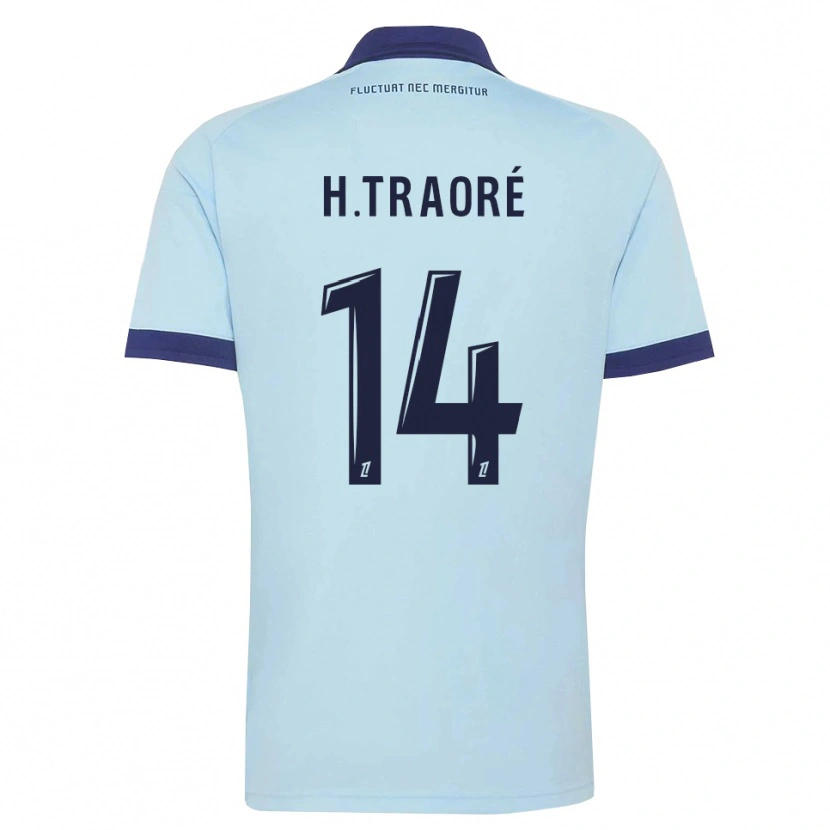 Danxen Hombre Camiseta Hamari Traoré #14 Azul Aciano Negro 2ª Equipación 2026/27 La Camisa México
