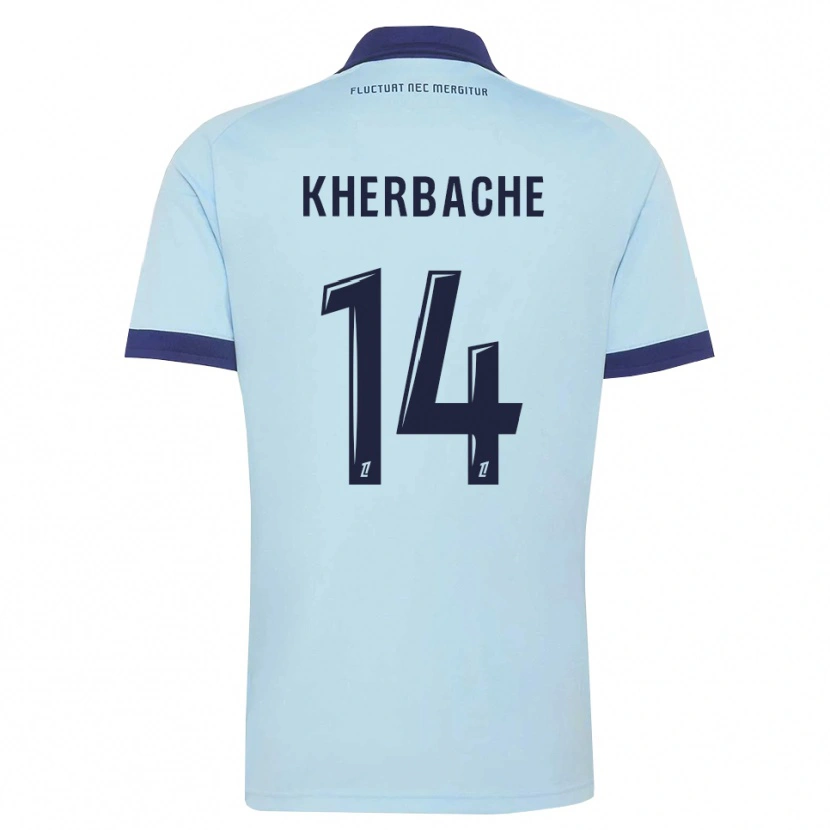 Danxen Hombre Camiseta Yoann Kherbache #14 Azul Aciano Negro 2ª Equipación 2026/27 La Camisa México