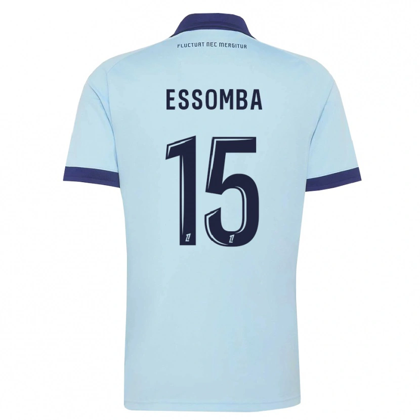 Danxen Hombre Camiseta Aaron Essomba #15 Azul Aciano Negro 2ª Equipación 2026/27 La Camisa México