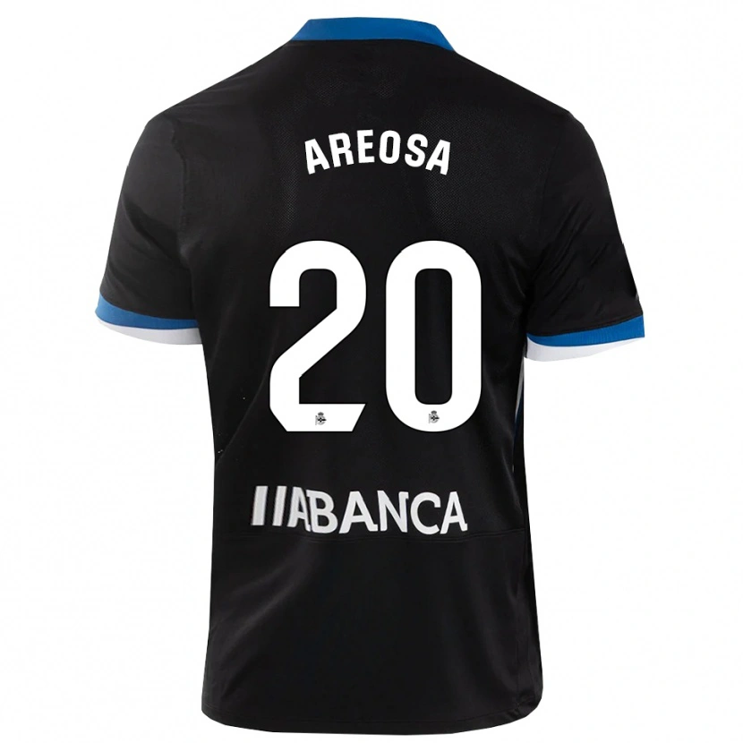 Danxen Hombre Camiseta Héctor Areosa #20 Negro Azul Blanco 2ª Equipación 2026/27 La Camisa México