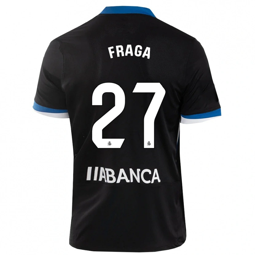 Danxen Hombre Camiseta Álvaro Fraga #27 Negro Azul Blanco 2ª Equipación 2026/27 La Camisa México