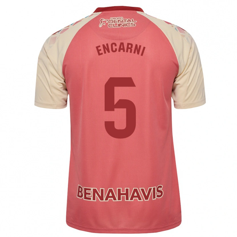 Danxen Hombre Camiseta Encarni #5 Rosa Claro Azul Rojo 2ª Equipación 2026/27 La Camisa México