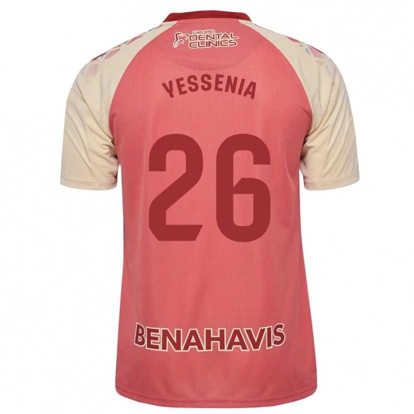 Danxen Hombre Camiseta Yessenia Alcaide Martin #26 Rosa Claro Azul Rojo 2ª Equipación 2026/27 La Camisa México