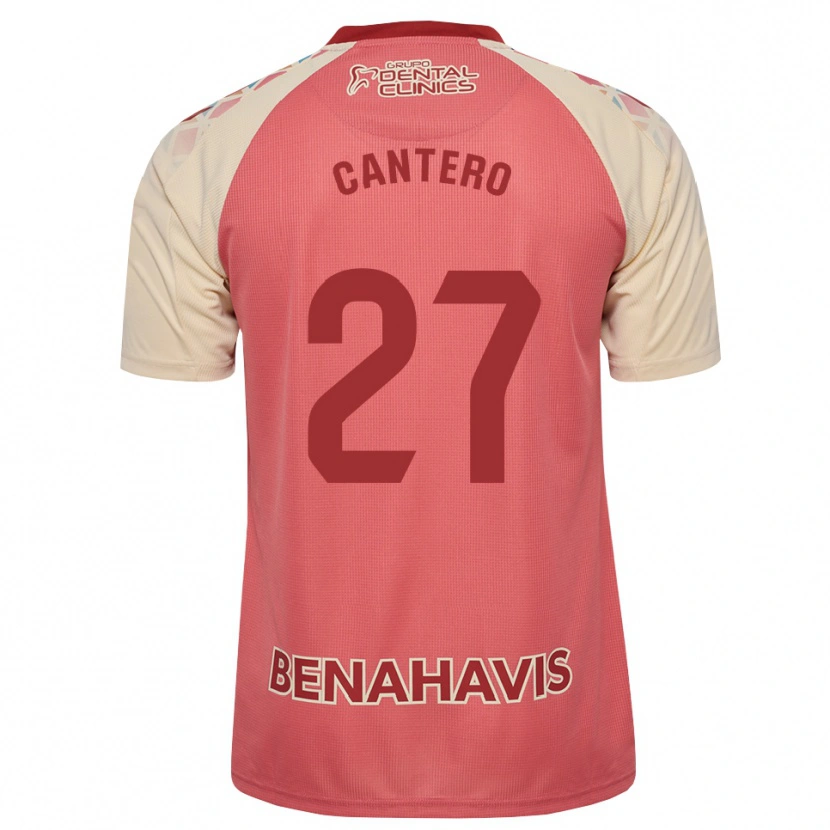 Danxen Hombre Camiseta Cris Cantero #27 Rosa Claro Azul Rojo 2ª Equipación 2026/27 La Camisa México