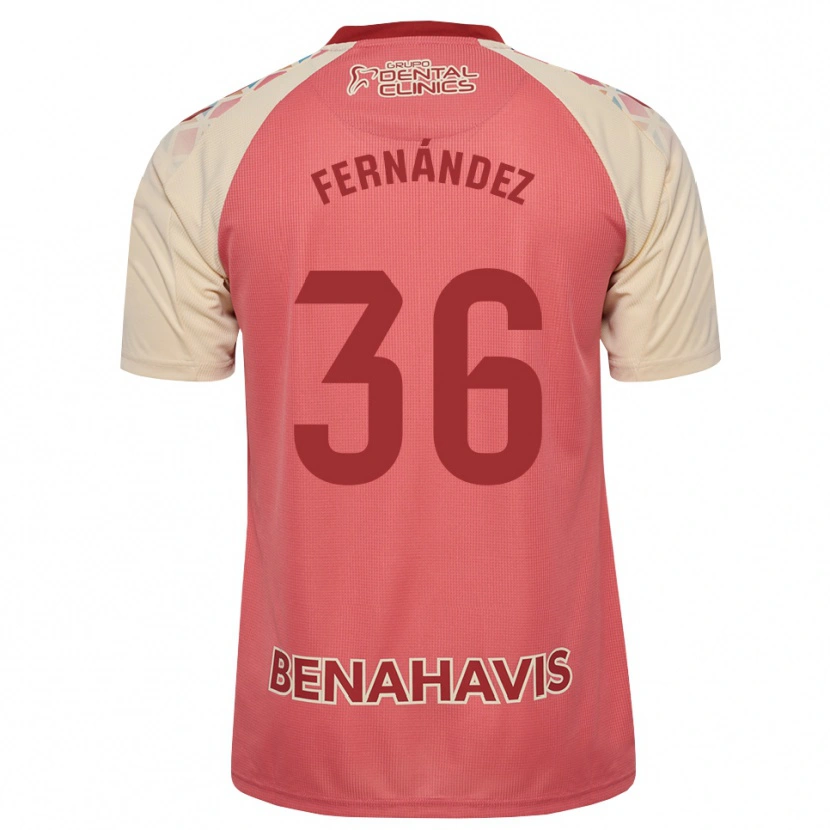 Danxen Hombre Camiseta Basti Fernández #36 Rosa Claro Azul Rojo 2ª Equipación 2026/27 La Camisa México