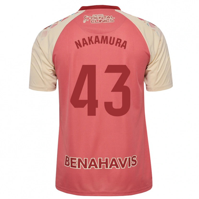 Danxen Hombre Camiseta Mare Nakamura #43 Rosa Claro Azul Rojo 2ª Equipación 2026/27 La Camisa México