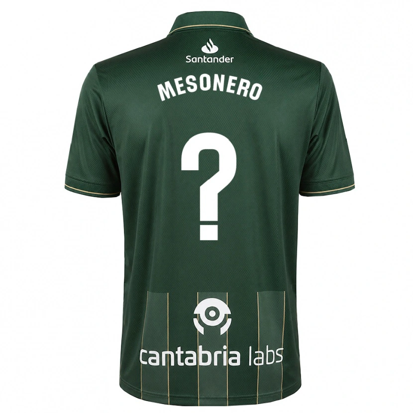 Danxen Hombre Camiseta Germán Mesonero #0 Gris Pizarra Oscuro Blanco 2ª Equipación 2026/27 La Camisa México