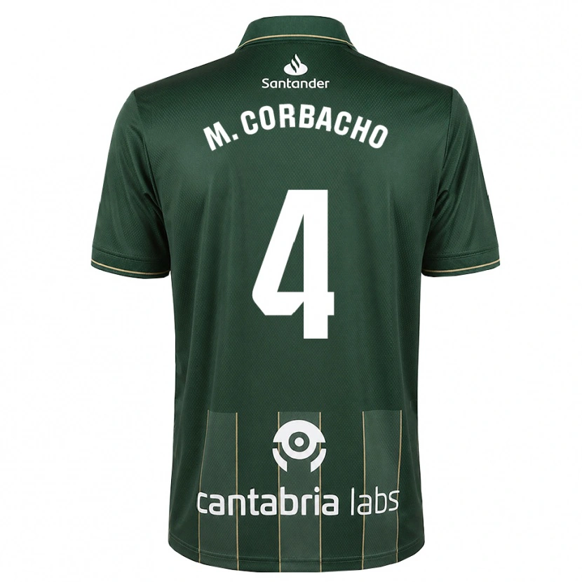 Danxen Hombre Camiseta María Corbacho Carrero #4 Gris Pizarra Oscuro Blanco 2ª Equipación 2026/27 La Camisa México