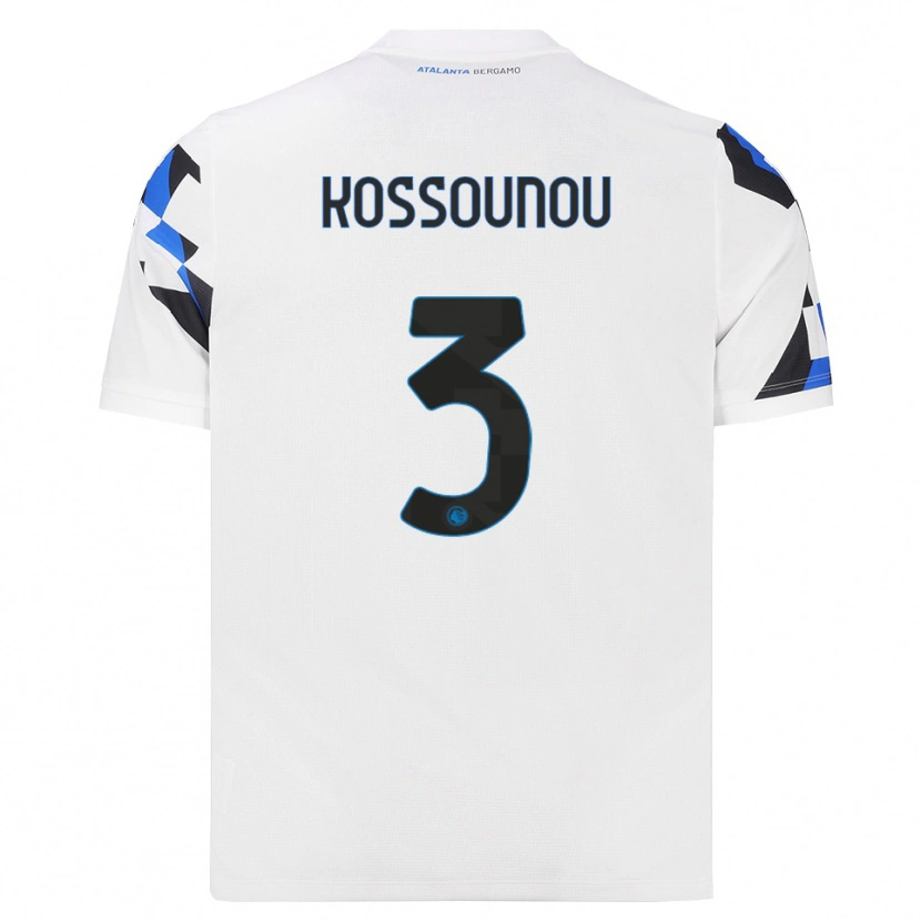 Danxen Hombre Camiseta Odilon Kossounou #3 Blanco Rojo Azul 2ª Equipación 2026/27 La Camisa México