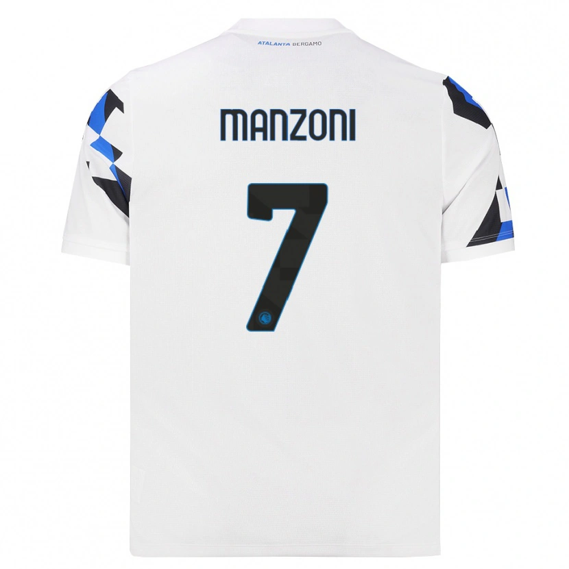 Danxen Hombre Camiseta Alberto Manzoni #7 Blanco Rojo Azul 2ª Equipación 2026/27 La Camisa México