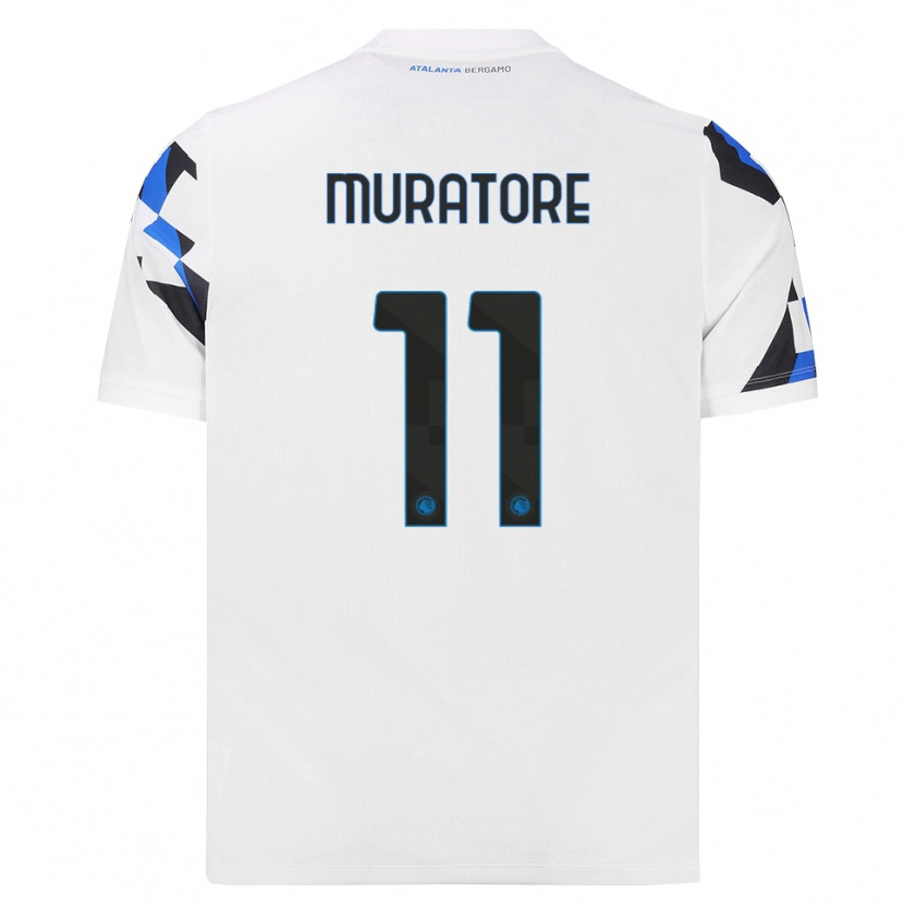 Danxen Hombre Camiseta Simone Muratore #11 Blanco Rojo Azul 2ª Equipación 2026/27 La Camisa México