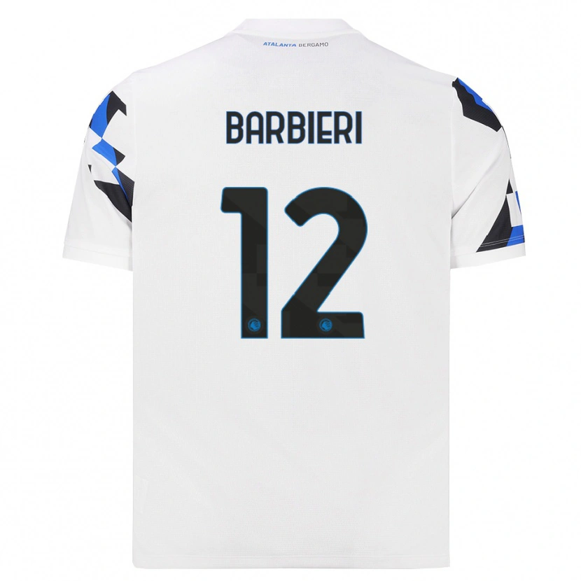 Danxen Hombre Camiseta Alessandro Barbieri #12 Blanco Rojo Azul 2ª Equipación 2026/27 La Camisa México