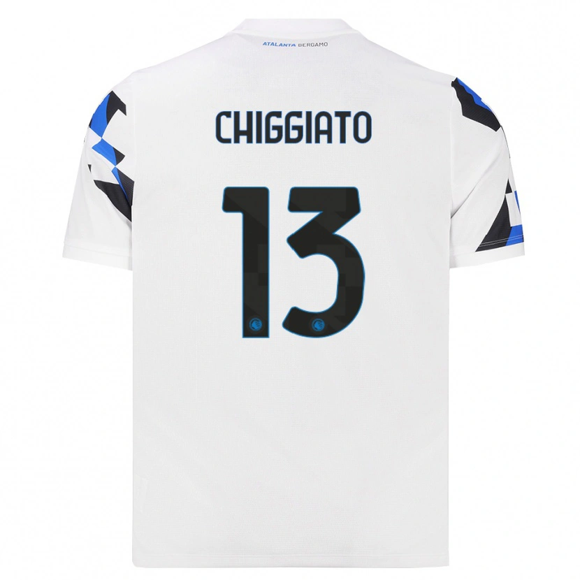 Danxen Hombre Camiseta Gabriele Chiggiato #13 Blanco Rojo Azul 2ª Equipación 2026/27 La Camisa México